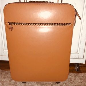 NWOT Stella McCartney roller suitcase w/ chain det